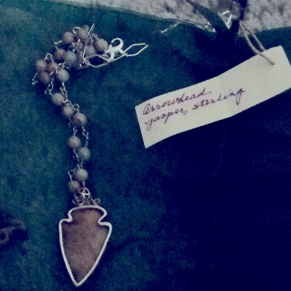 Beautiful handmade arrowhead necklace